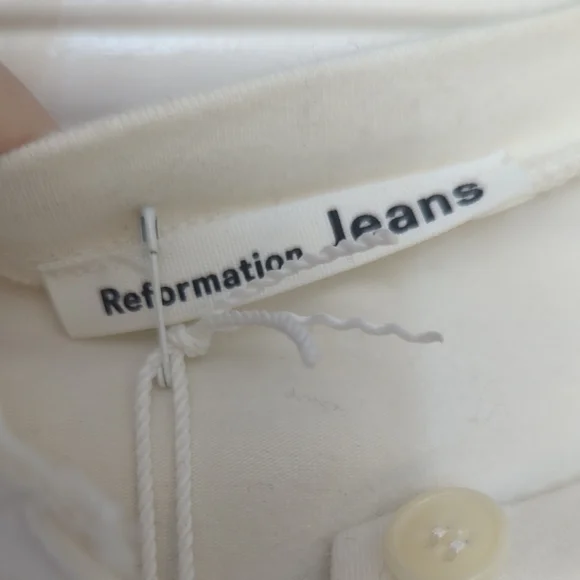 Reformation Cream Long Sleeve Bodysuit - Picture 5 of 8